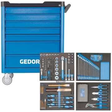 GEDORE ΕΡΓΑΛΕΙΟΦΟΡΕΑΣ ΜΕ 7 ΣΥΡΤΑΡΙΑ ΚΑΙ 147 ΕΡΓΑΛΕΙΑ WHL-L-TS-147