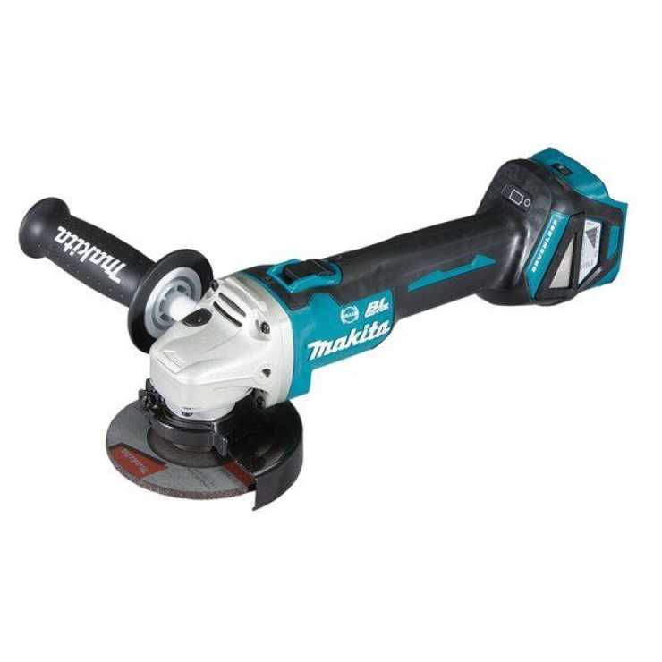 MAKITA ΓΩΝΙΑΚΟΣ ΤΡΟΧΟΣ ΡΥΘΜΙΖΌΜΕΝΟΣ 18V 115 mm BL - ΦΡΕΝΟ (ΜΟΝΟ ΤΟ ΣΩΜΑ) DGA463ZJ