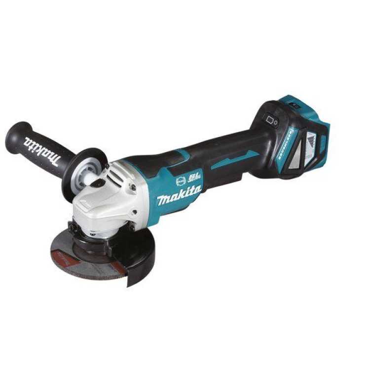 MAKITA ΓΩΝΙΑΚΟΣ ΤΡΟΧΟΣ ΡΥΘΜΙΖΟΜΕΝΟΣ 18V 125/115 mm BL - ΦΡΕΝΑ (ΜΟΝΟ ΤΟ ΣΩΜΑ) DGA467ZJ