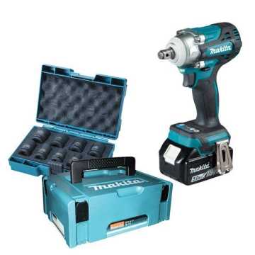 MAKITA ΜΠΟΥΛΟΝΟΚΛΕΙΔΟ 18V 1/2 - 330 Nm BL + ΕΞΑΡΤΗΜΑΤΑ DTW300RTJX MAKITA ΜΠΟΥΛΟΝΟΚΛΕΙΔΟ 18V 1/2 - 330 Nm BL + ΕΞΑΡΤΗΜΑΤΑ DTW300RTJX
