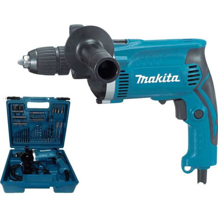 MAKITA ΚΡΟΥΣΤΙΚΟ ΔΡΑΠΑΝΟ 710W ΣΕ ΒΑΛΙΤΣΑ ΜΕ 74 ΕΞΑΡΤΗΜΑΤΑ HP1631KX3