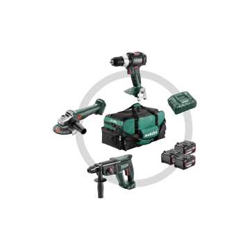 METABO 18 V Combo Set Μπαταρίας 3.1 SB 18 LT BL + W 18 L 9-125 Quick + KH 18 LTX 24 685212000 METABO 18 V Combo Set Μπαταρίας 3.1 SB 18 LT BL + W 18 L 9-125 Quick + KH 18 LTX 24 685212000