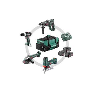 METABO 18 Volt Combo Set Μπαταρίας 4.3 SB 18 LT BL + W 18 L 9-125 Quick + KH 18 LTX 24 + STA 18 LTX 100 685214000 METABO 18 Volt Combo Set Μπαταρίας 4.3 SB 18 LT BL + W 18 L 9-125 Quick + KH 18 LTX 24 + STA 18 LTX 100 685214000