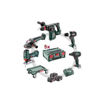 METABO 18 V Combo Set Μπαταρίας 6.1 SB 18 LTX + KH 18 LTX 24 + W 18 L 9-125 Quick + ASE 18 LTX + SSW 18 LTX 300 BL + ULA 14.4-18 LED 685211000 METABO 18 V Combo Set Μπαταρίας 6.1 SB 18 LTX + KH 18 LTX 24 + W 18 L 9-125 Quick + ASE 18 LTX + SSW 18 LTX 300 BL + ULA 14.4-18 LED 685211000