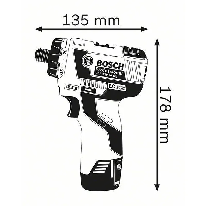 BOSCH GDR 12V-110  Περιστροφικό Κρουστικό Κατσαβίδι Μπαταρίας σε L-Boxx ( Solo )-06019E0003