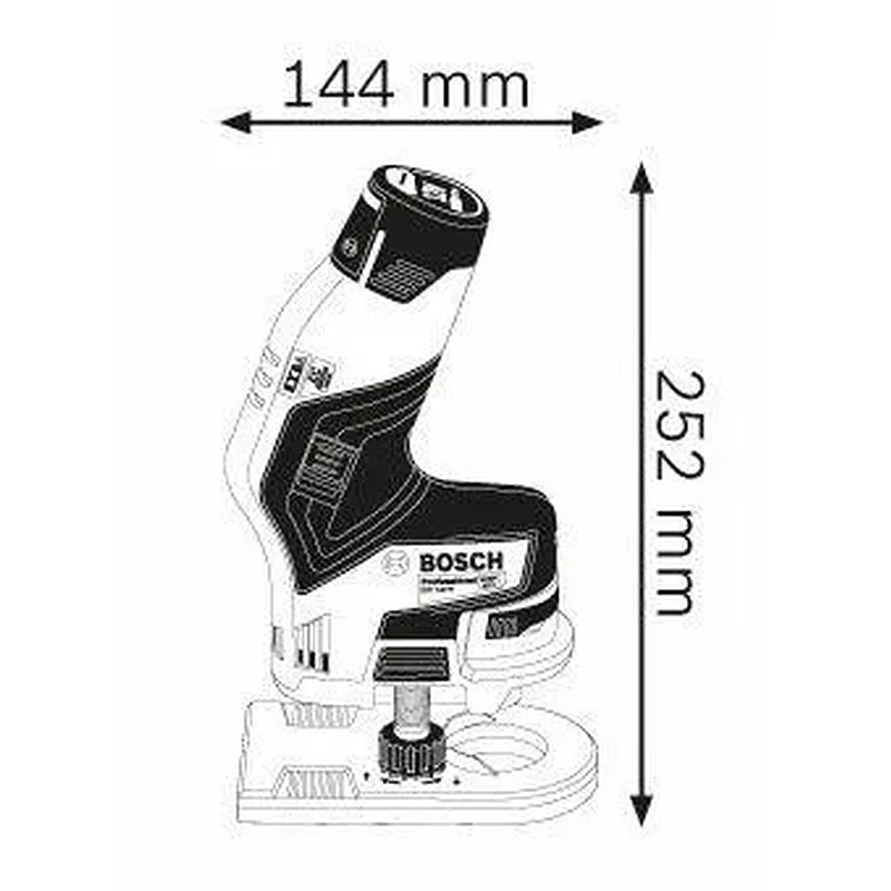 BOSCH - GKF 12V-8 Φρέζα Ακμών Μπαταρίας 12V (Solo)-06016B0001