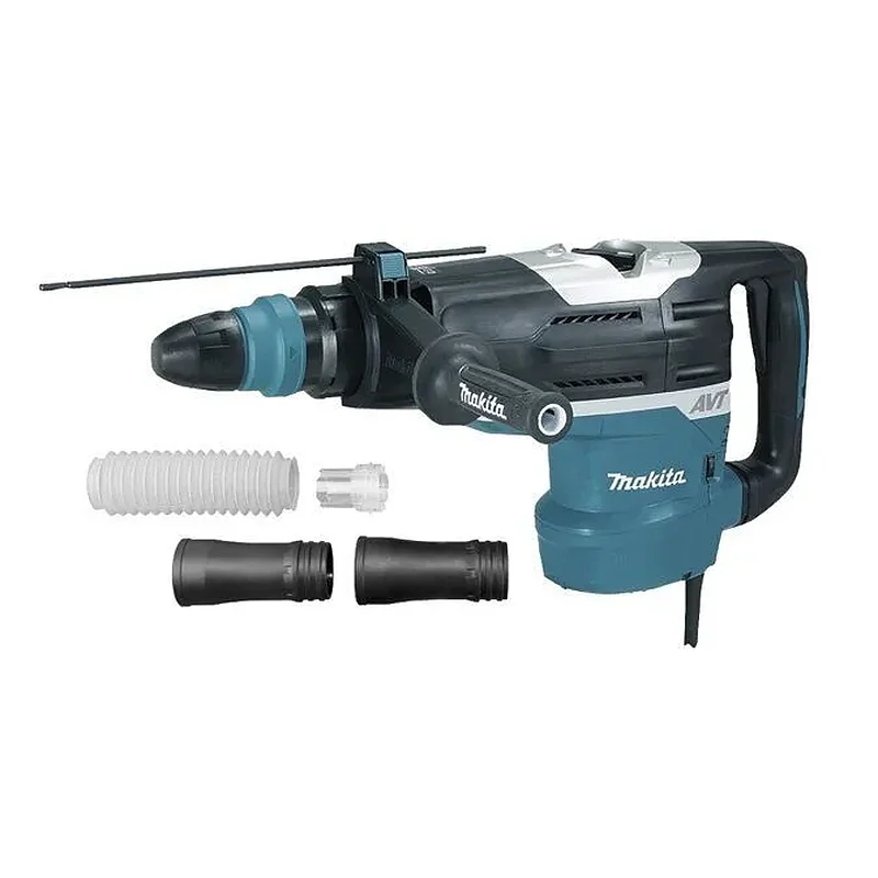 MAKITA Κρουστικό Περιστροφικό Πιστολέτο με AVT 1510W / 52mm με Κιτ Συλλογής Σκόνης HR5212CV 