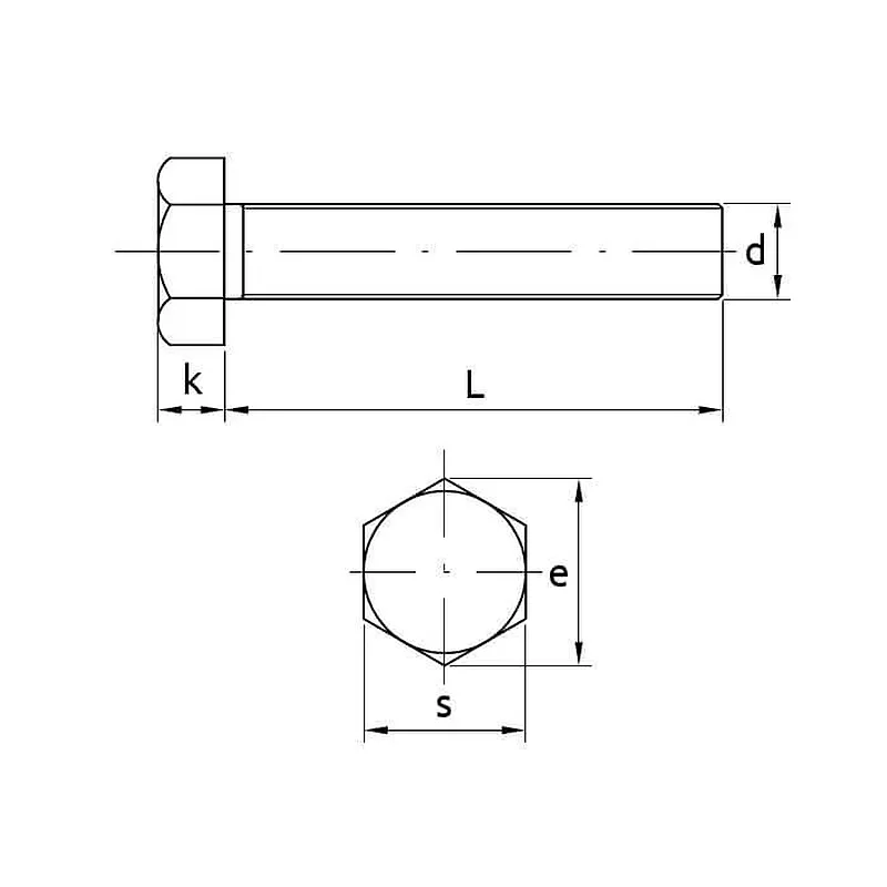 ΒΙΔΕΣ DIN 933-8.8 ΕΞΑΓ. ΚΕΦΑΛΗΣ ΓΑΛΒΑΝΙΖΕ M12x25 200TMX