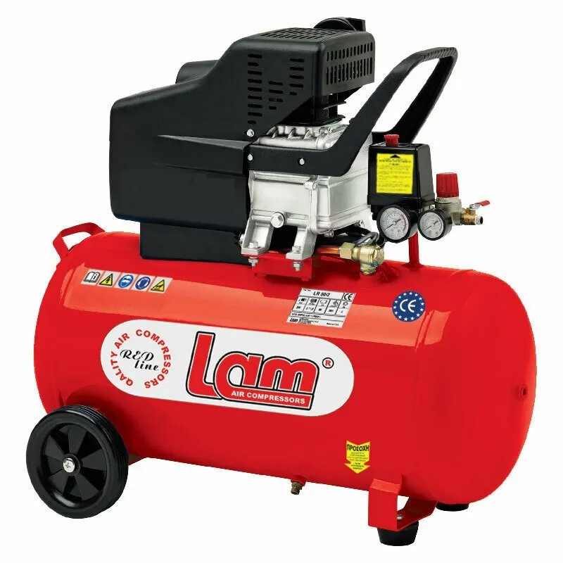 Lam Μονοφασικό Κομπρεσέρ Αέρος με Ισχύ 2.5hp και Αεροφυλάκιο 50lt LR 50/2.5 