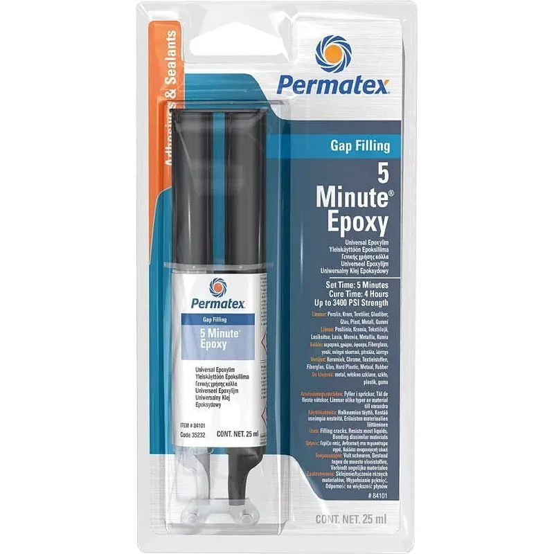 PERMATEX ΚΟΛΛΑ EPOXY ΓΕΝ.ΧΡΗΣΗΣ5MIN ΔΙΑΦΑΝΗΣ 25ML P-84101