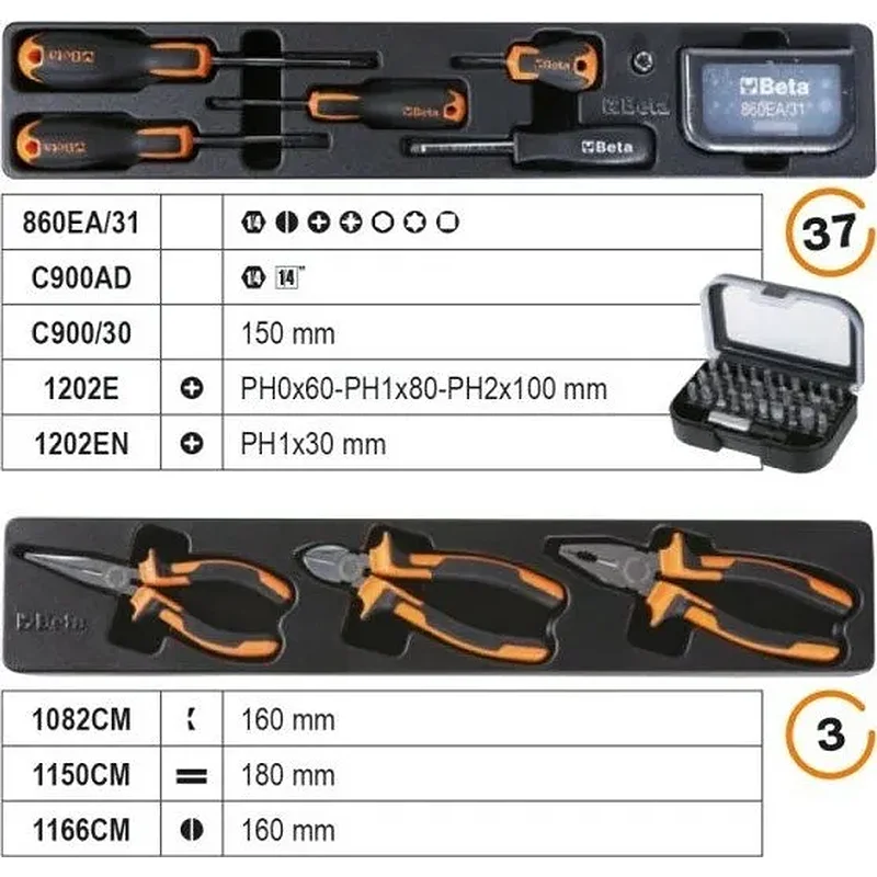 Beta Βαλίτσα με 91 Εργαλεία B021200911