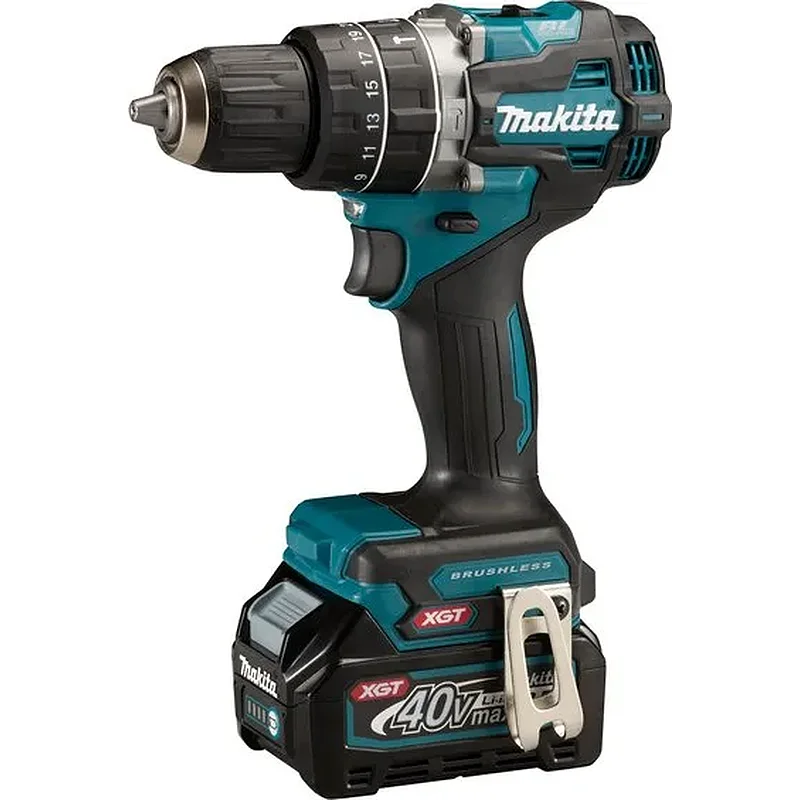 Makita Brushless Κρουστικό Δραπανοκατσάβιδο Μπαταρίας 40V 2x2.5Ah HP002GD201