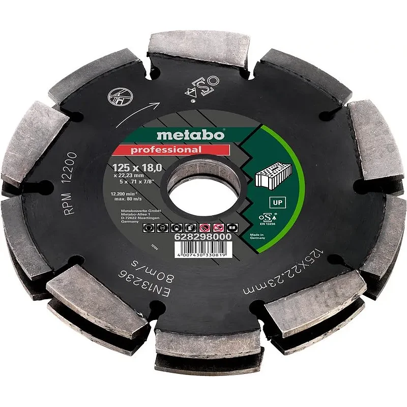 Metabo Διαμαντόδισκοι Για Αρμοκόφτες Professional Up 125mm 6.28298.00