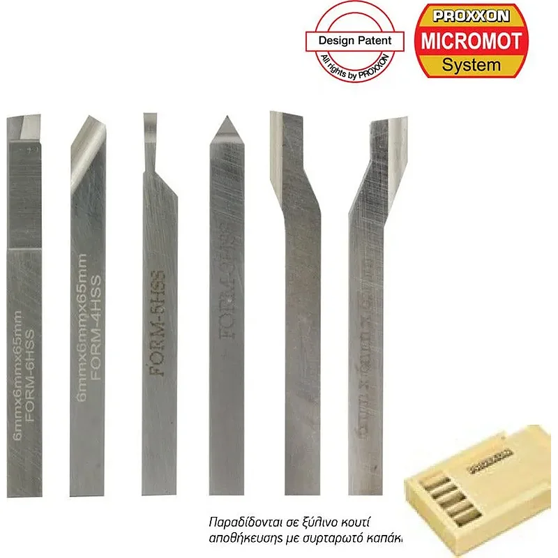 Proxxon Σετ Κοπτικών Εργαλείων 6x6x65mm 6τμχ 2452420