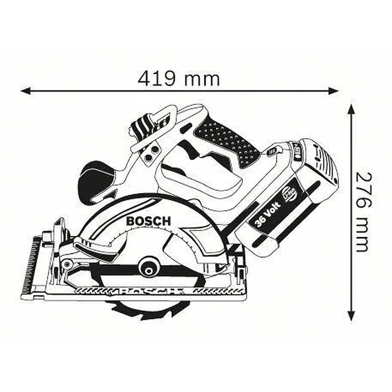 BOSCH GKS 36 V-LI solo Δισκοπρίονο μπαταρίας 0601673R00