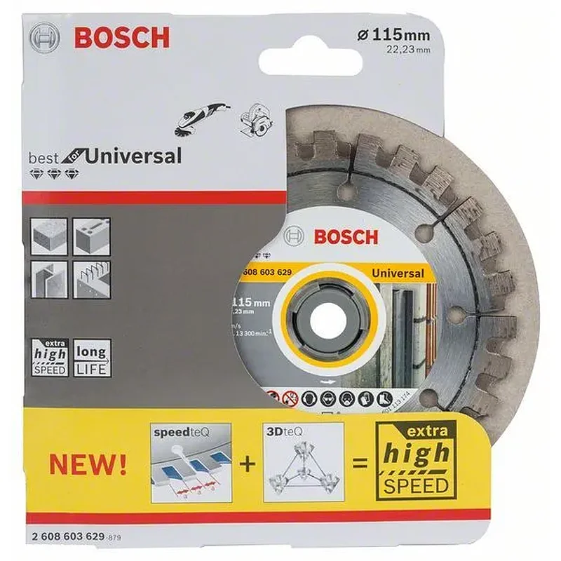 BOSCH Διαμαντόδισκος 115mm κοπής Best for Universal 2608603629