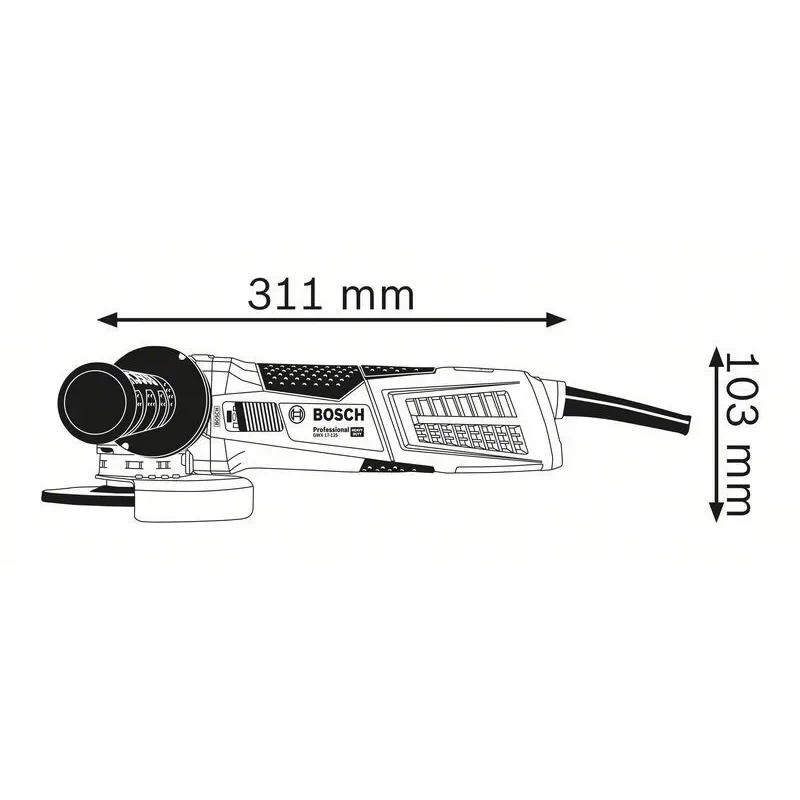 BOSCH GWX 17-125 Γωνιακός λειαντήρας 1700W με X-LOCK 0.601.7C3.002
