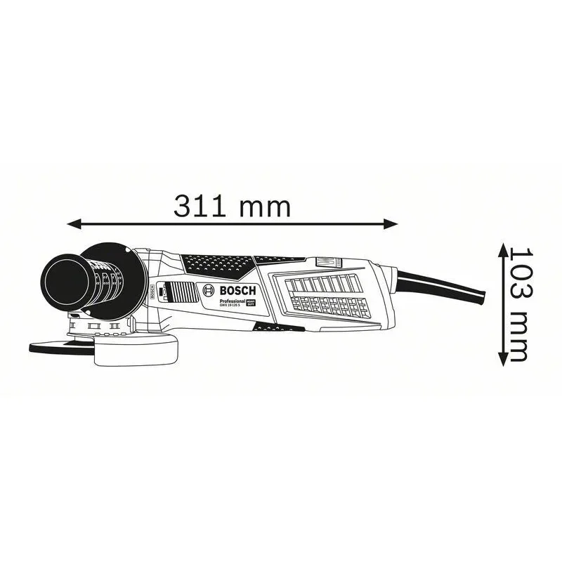 BOSCH GWX 19-125 S Γωνιακός λειαντήρας 1900W με X-LOCK 0.601.7C8.002