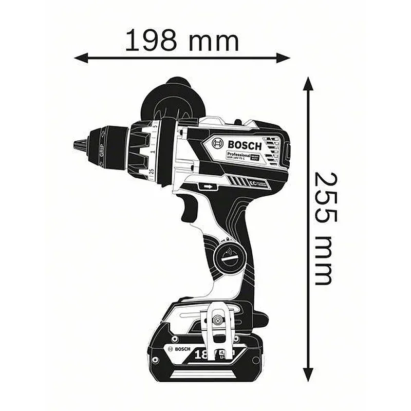 BOSCH GSR 18V-85 C Δραπανοκατσάβιδο Μπαταρίας σε L-Boxx 06019G0102