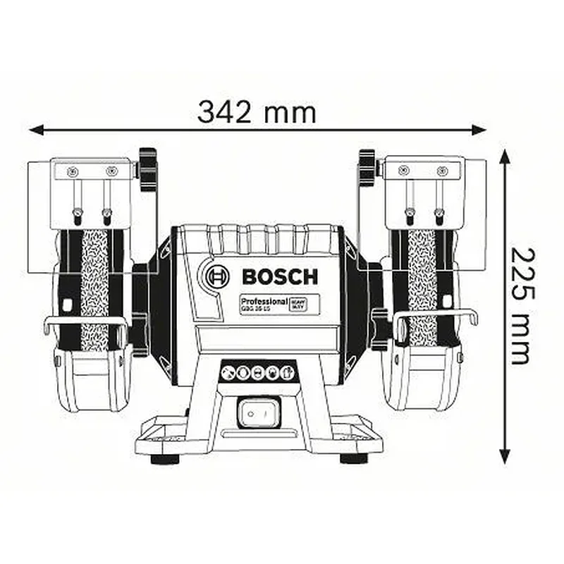 BOSCH GBG 35-15 Δίδυμος Σταθερός Τροχός 0.601.27A.300