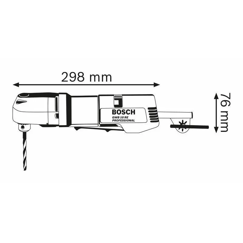 BOSCH GWB 10 RE Γωνιοδράπανο 400 Watt 0601132703