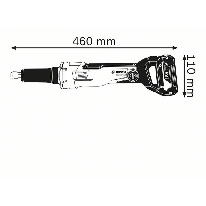 BOSCH GGS 18V-23 LC Ευθύς Λειαντήρας Μπαταρίας Professional 0.601.229.100