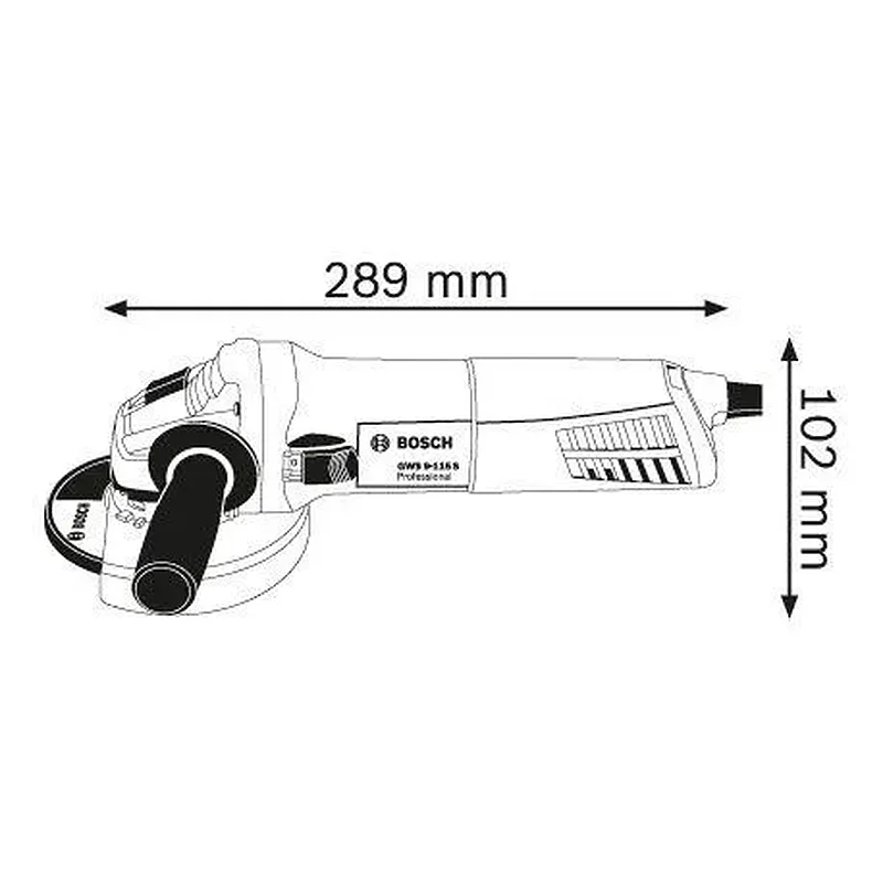 BOSCH GWS 9-115 S Γωνιακός λειαντήρας 900 Watt Professional 0601396103