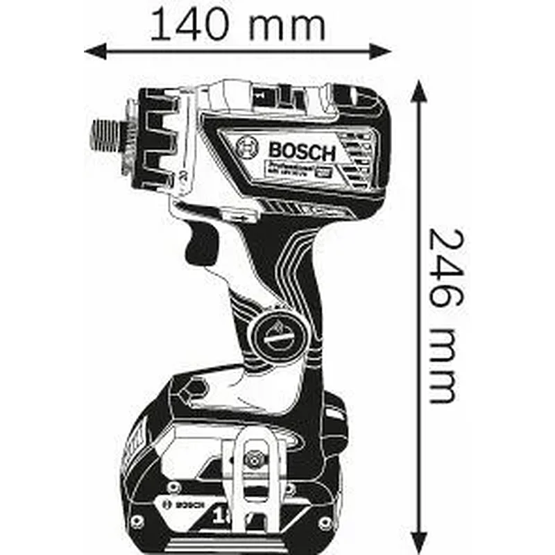 BOSCH Δραπανοκατσάβιδο Μπαταρίας GSR 18V-60 FC με 2 μπαταρίες 5,0Ah 0.601.9G7.100