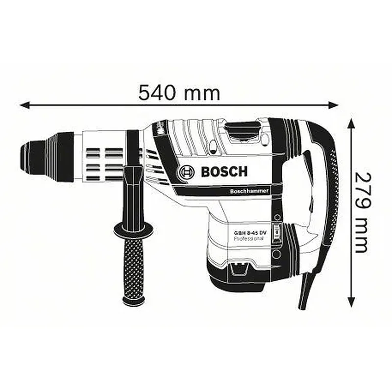 BOSCH GBH 8-45 DV Περιστροφικό πιστολέτο με SDS-max 0.611.265.000