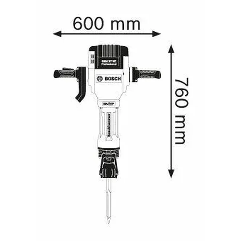 Bosch GSH 27 VC Πιστολέτο Κατεδαφίσεων 0.611.30A.000