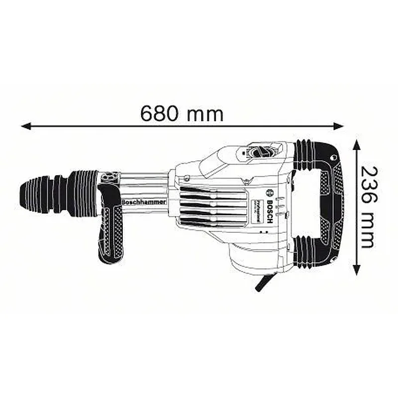 BOSCH GSH 11 VC Σκαπτικό πιστολέτο με SDS-max  0.611.336.000