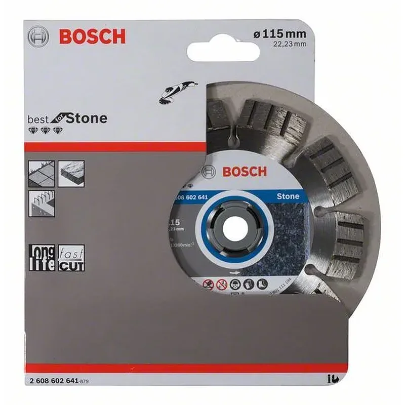 BOSCH Διαμαντόδισκος Κοπής 115mm Best for Stone 2608602641