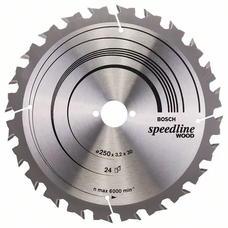 BOSCH Πριονόδισκος 250mm Speedline Wood 2608640680