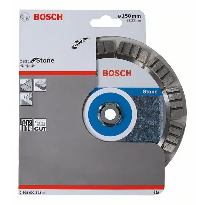 BOSCH Διαμαντόδισκος Κοπής 150mm Best for Stone 2608602643