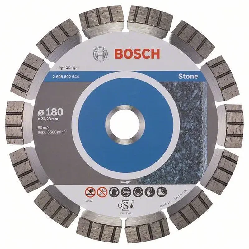 BOSCH Διαμαντόδισκος Κοπής 180mm Best for Stone 2608602644