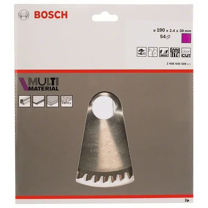 BOSCH Πριονόδισκος 190mm Multi Material 2608640509