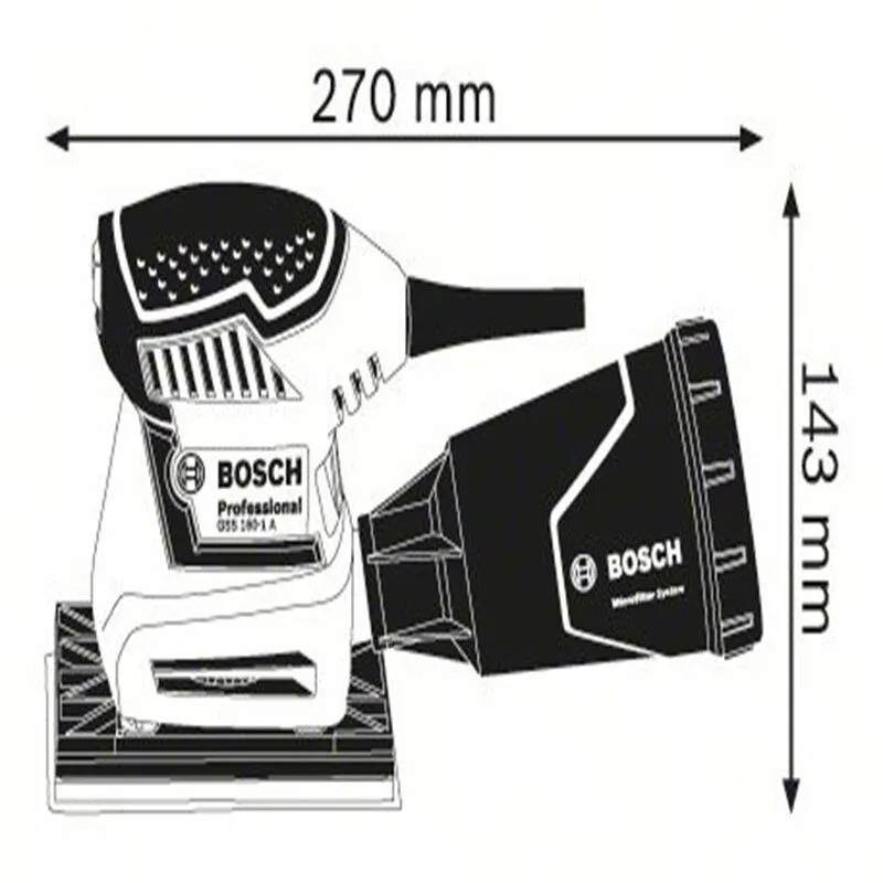 BOSCH GSS 160-1 A Παλμικό τριβείο 06012A2200