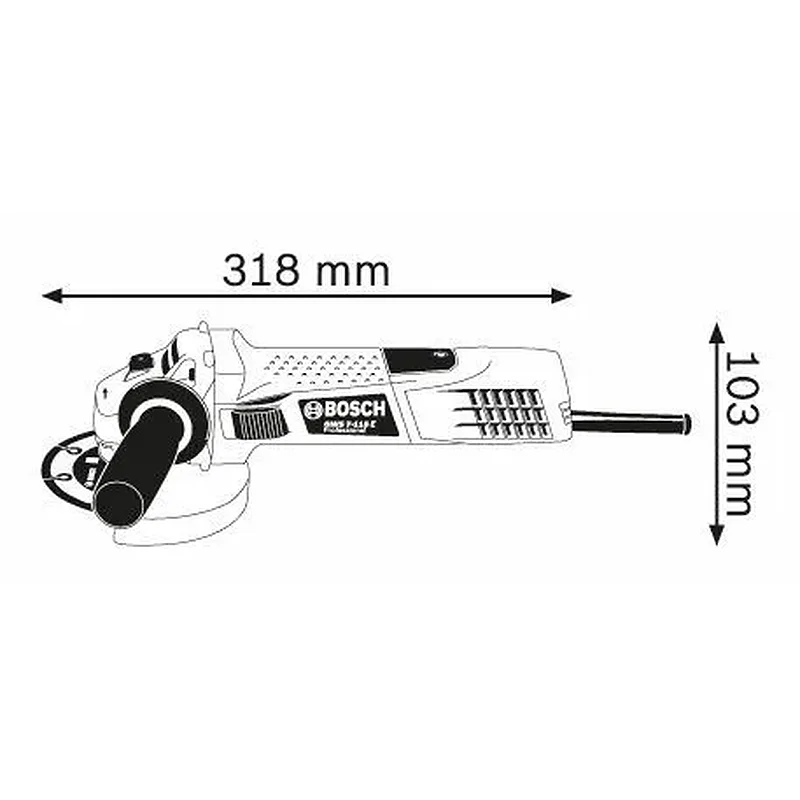 Bosch GWS 7-115 E Professional Γωνιακός λειαντήρας 0601388203