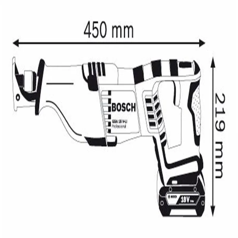 BOSCH GSA 18 V-LI Σπαθόσεγα μπαταρίας 060164J00A