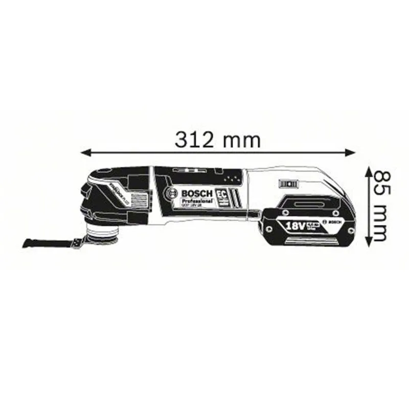 BOSCH GOP 18 V-28 Πολυεργαλειο με Δώρο Σκούπα Μπαταρίας 06018B6003