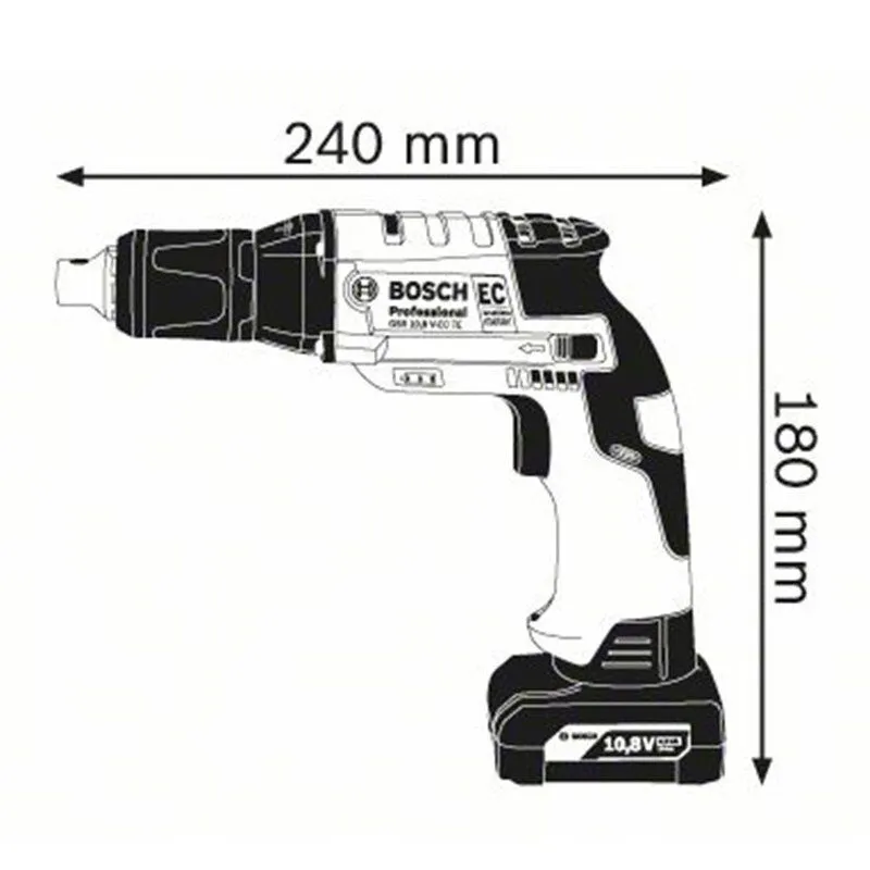 BOSCH GTB 12V-11 Professional Κατσαβίδι γυψοσανίδων μπαταρίας 06019E4004