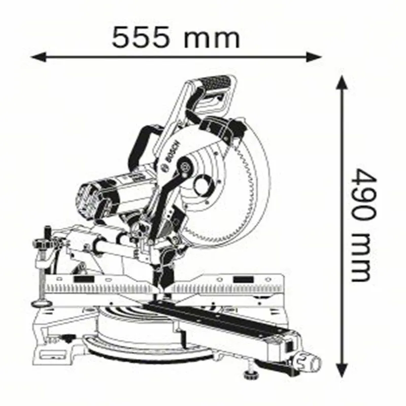 BOSCH Radial GCM 350-254 Σταθερό Φαλτσοπρίονο ΜΕ ΒΑΣΗ GTA 2600 0601B22600
