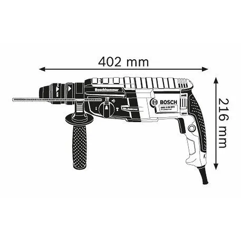 Bosch GBH 2-28 F Περιστροφικό πιστολέτο με SDS-plus ΔΩΡΟ ταχυτσοκ 0611267600