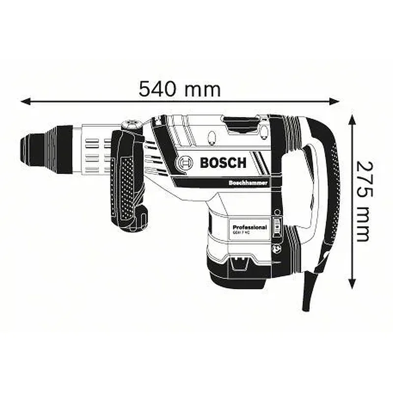 Bosch GSH 7 VC Σκαπτικό πιστολέτο με SDS-max 0.611.322.000