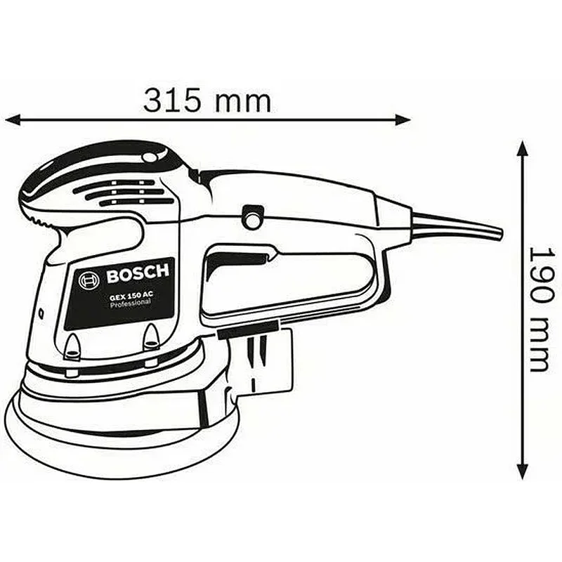 BOSCH GEX 34-150 PROFESSIONAL ΕΚΚΕΝΤΡΟ ΤΡΙΒΕΙΟ 340 W 0601372800