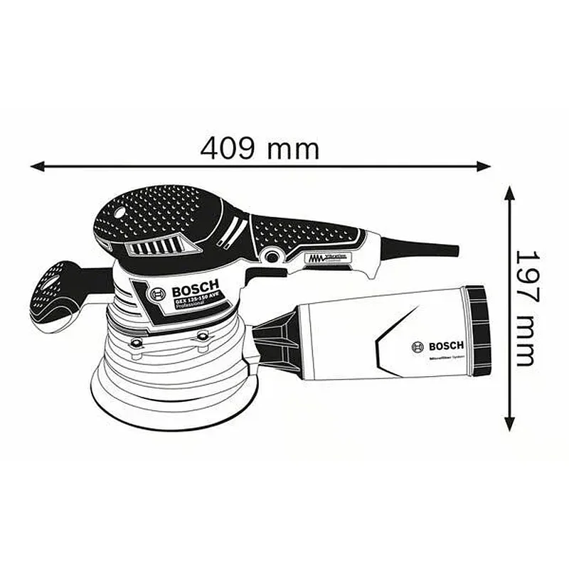 BOSCH GEX 40-150 ΕΚΚΕΝΤΡΟ ΤΡΙΒΕΙΟ 400W 060137B201