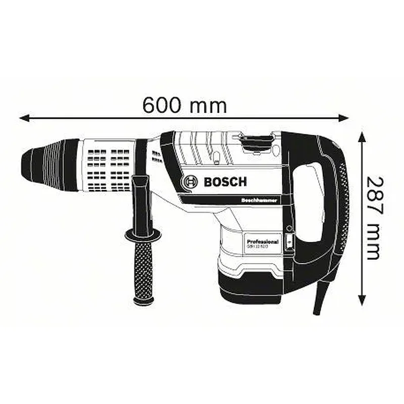 BOSCH GBH 12-52 D Περιστροφικό πιστολέτο 1700 Watt  0611266100