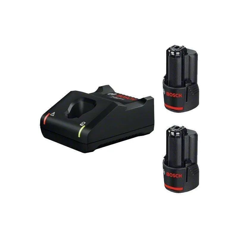 BOSCH PROFESSIONAL BASIC ΣΕΤ 2 X ΜΠΑΤΑΡΙΕΣ GBA 2.0AH 12V ΚΑΙ ΦΟΡΤΙΣΤΗΣ GAL 12V-40 1600A019R8