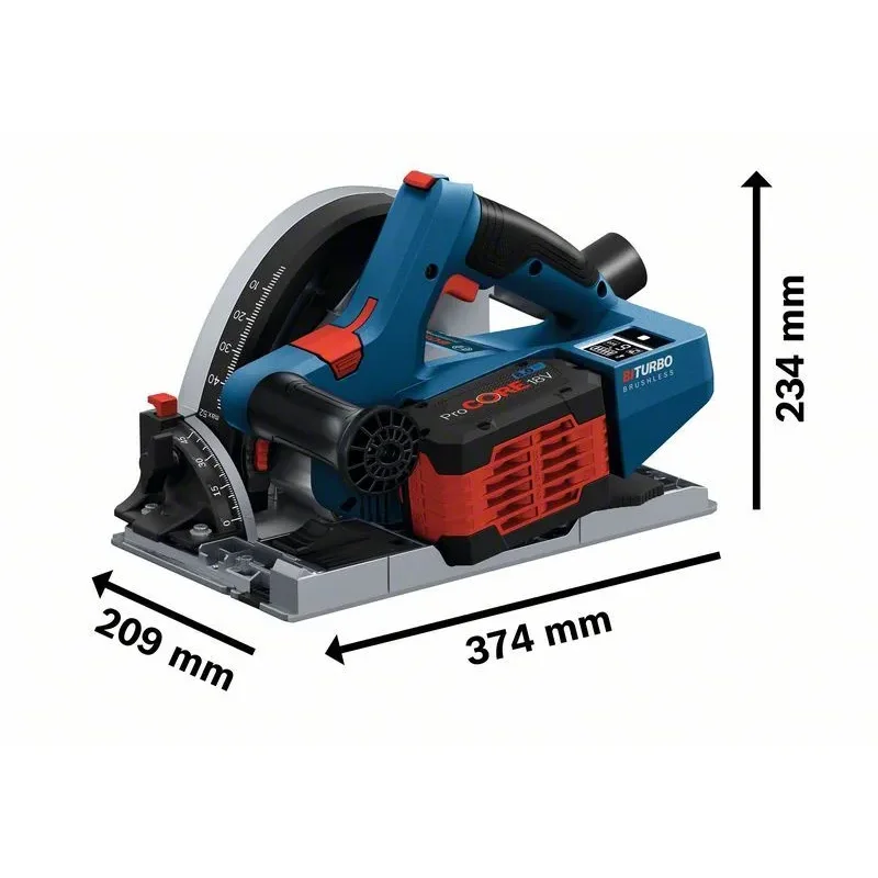 BOSCH GKT 18V-52 GC Βυθιζομενο  Δισκοπρίονο μπαταρίας BITURBO 18V σε L-Boxx (Solo) 06016B4000
