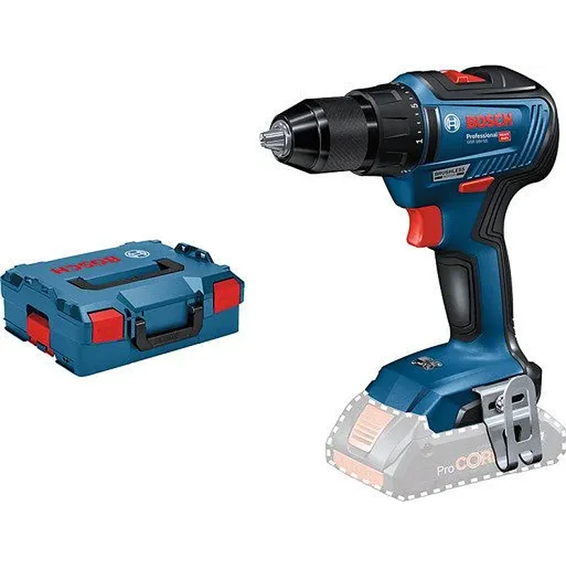 BOSCH GSR 18V-55 Δραπανοκατσάβιδο Μπαταρίας 18V + L-BOXX 136 (SOLO) 06019H5203